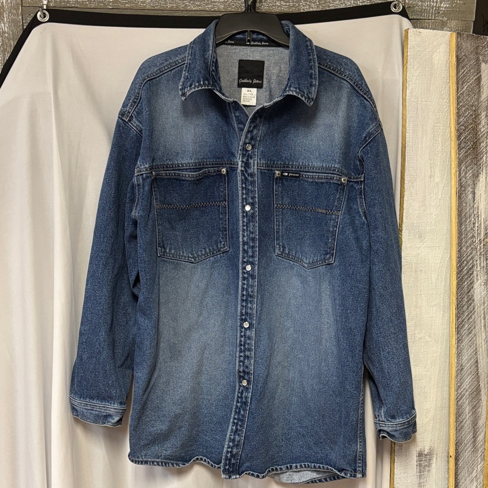 Y2K -Godbody Jeans Stylish Denim Shirt Jacket for Men